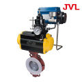 cast iron Corrosion-resistant fluorine lined pneumatic butterfly valve